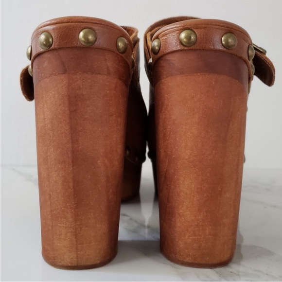 Jeffrey Campbell Woodies Brown Charli-C High Clog - Picture 4 of 8